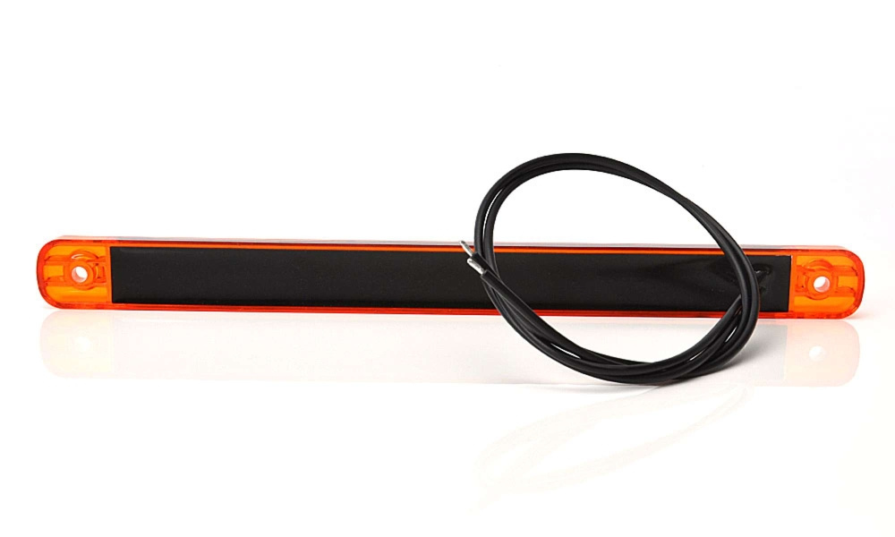 Strands Sidomarkering Orange Slim 9 LED,9-36V IP68. E-Märkt.