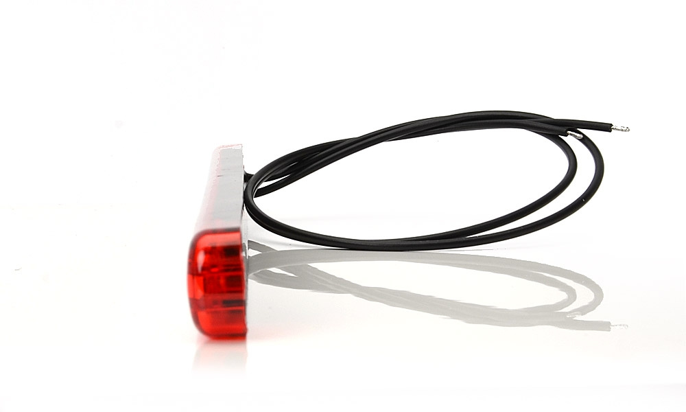 Strands Positionsljus Röd Slim 9 LED,9-36V IP68. E-Märkt.