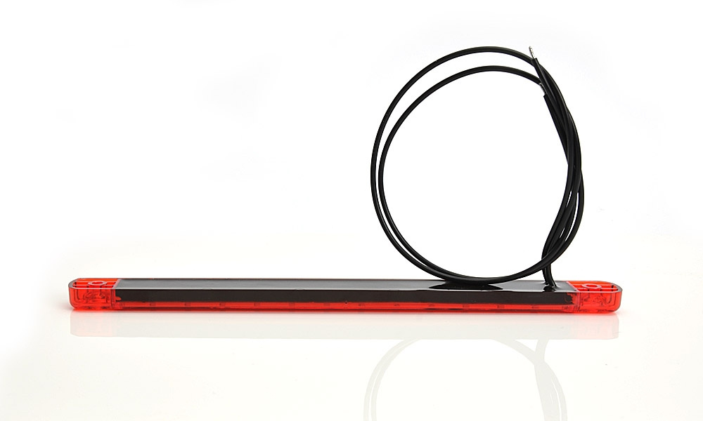 Strands Positionsljus Röd Slim 9 LED,9-36V IP68. E-Märkt.
