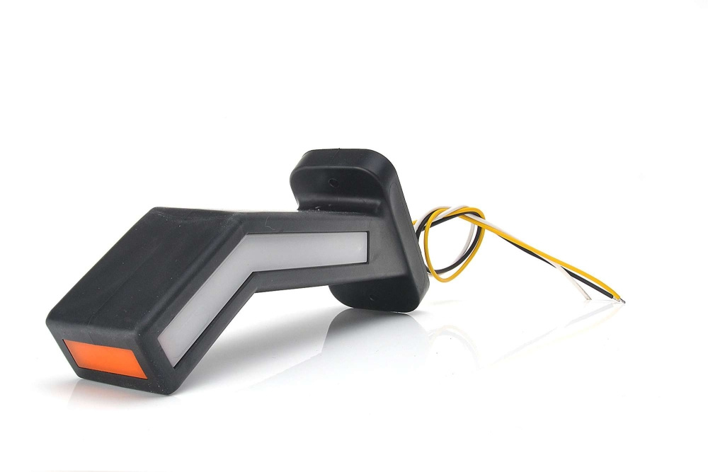 Strands Gummiarm Lång Vänster - Dyn. Blink,12-24V Dc, IP66/68, E-Godkänd