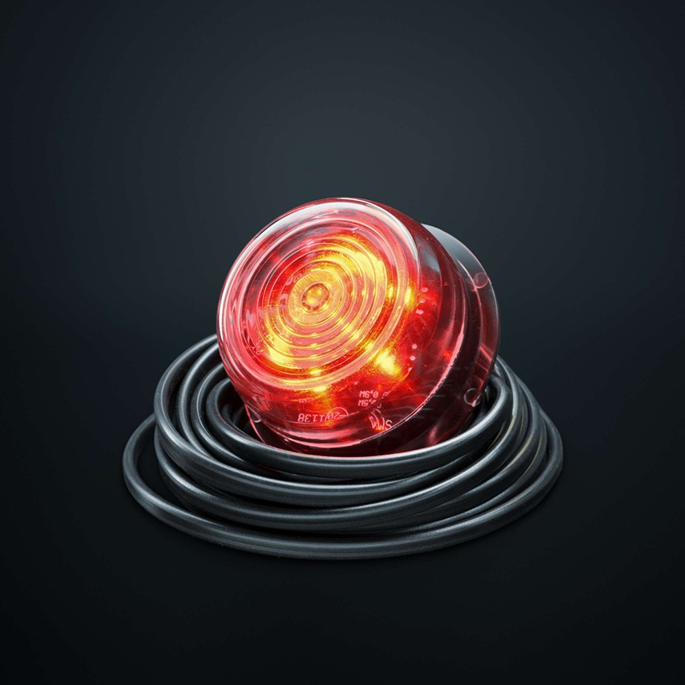 Strands Viking Positionsljus 6 LED, Röd