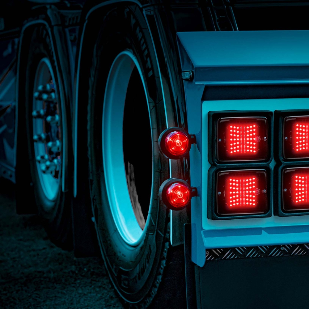 Strands Dark Knight Viking Positionsljus 6 LED, Röd