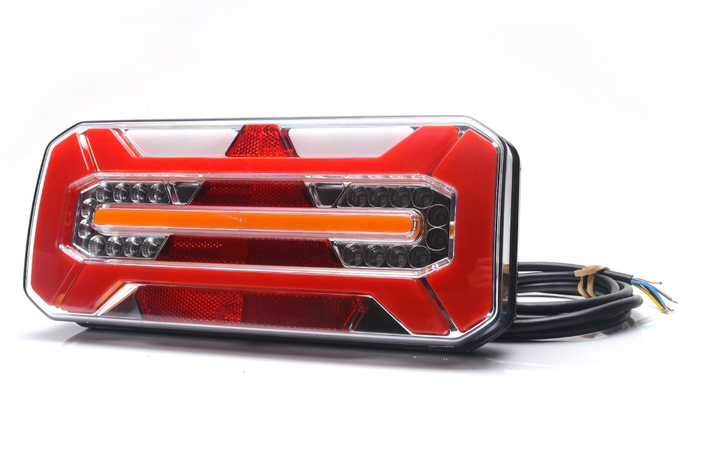 Strands Bakljus 5 Funk. LED - Vänster,12-24V Dc, Dynamisk Blink., IP66/68