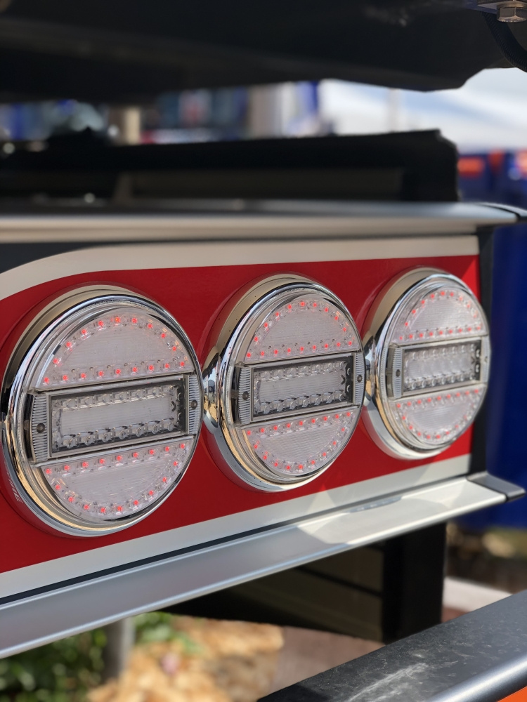 Strands Rund LED 3 Kammare 12-24V,142Mm Diameter Klar Lins