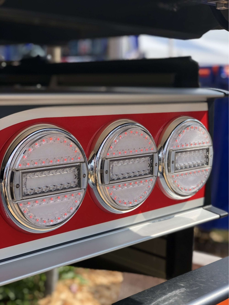 Strands Rund LED 3 Kammare 12-24V,142Mm Diameter Klar Lins