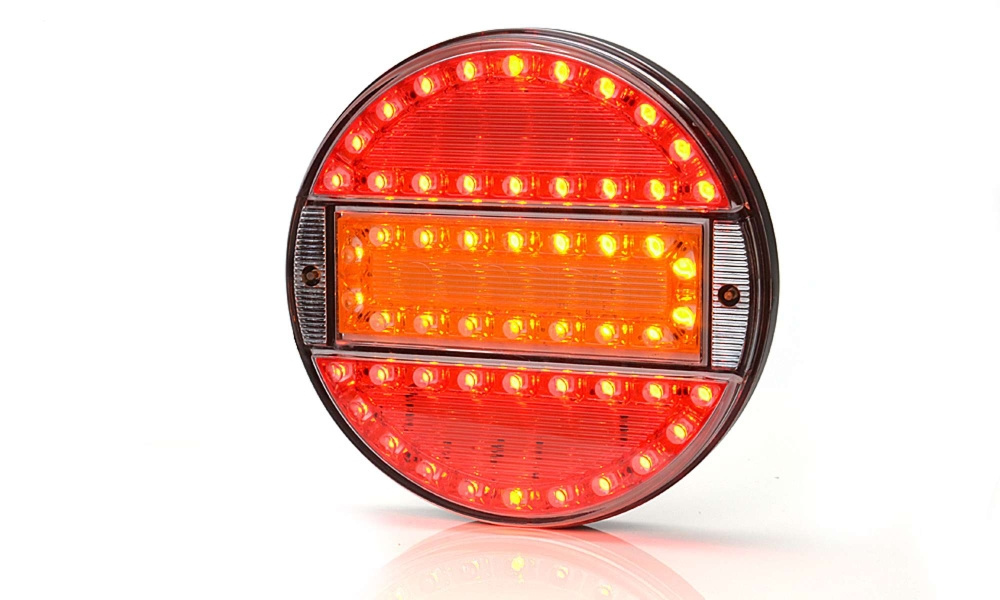 Strands Rund LED 3 Kammare 12-24V,142Mm Diameter Färgad Lins