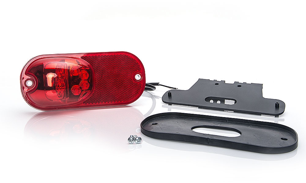 Strands Positionsljus Röd 12-24V DC