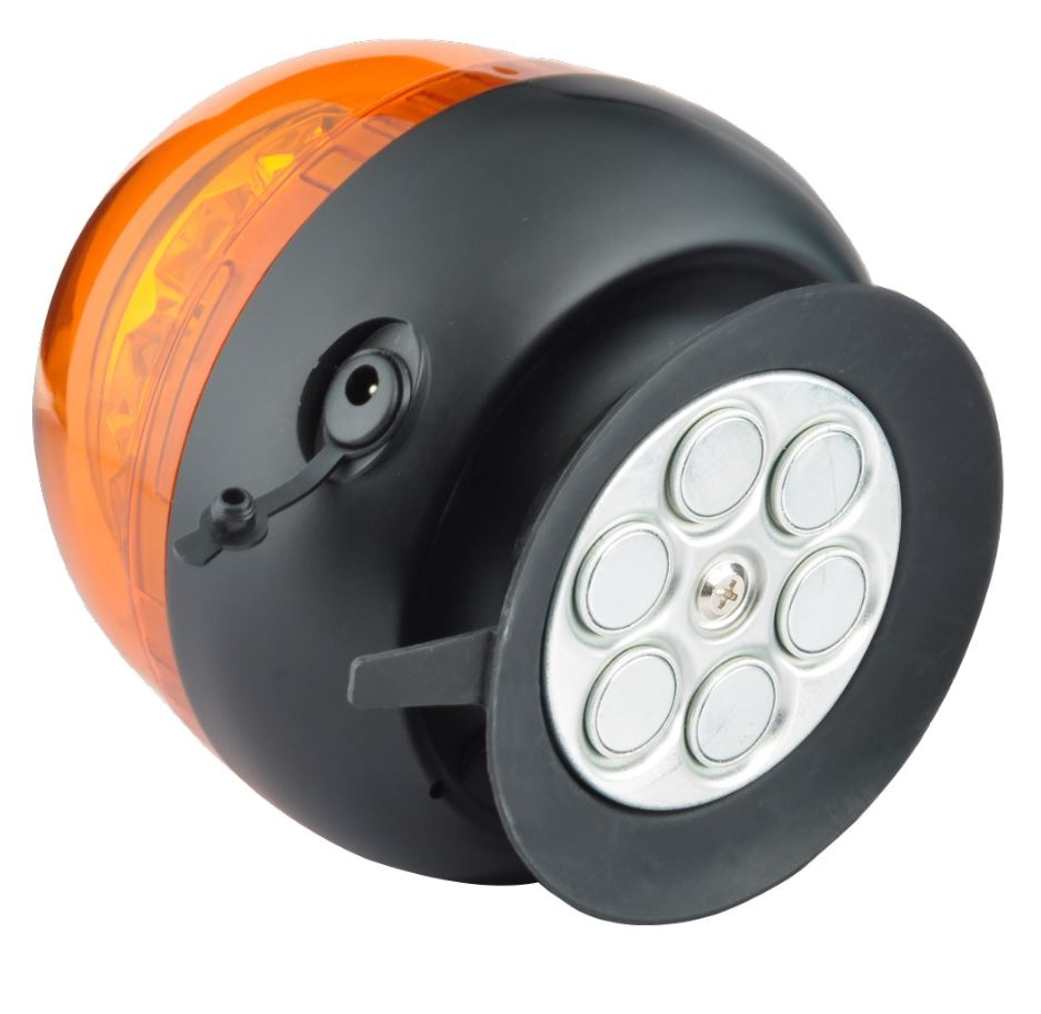 Strands Portabel Roterande Varningsljus LED Uppladdningsbar