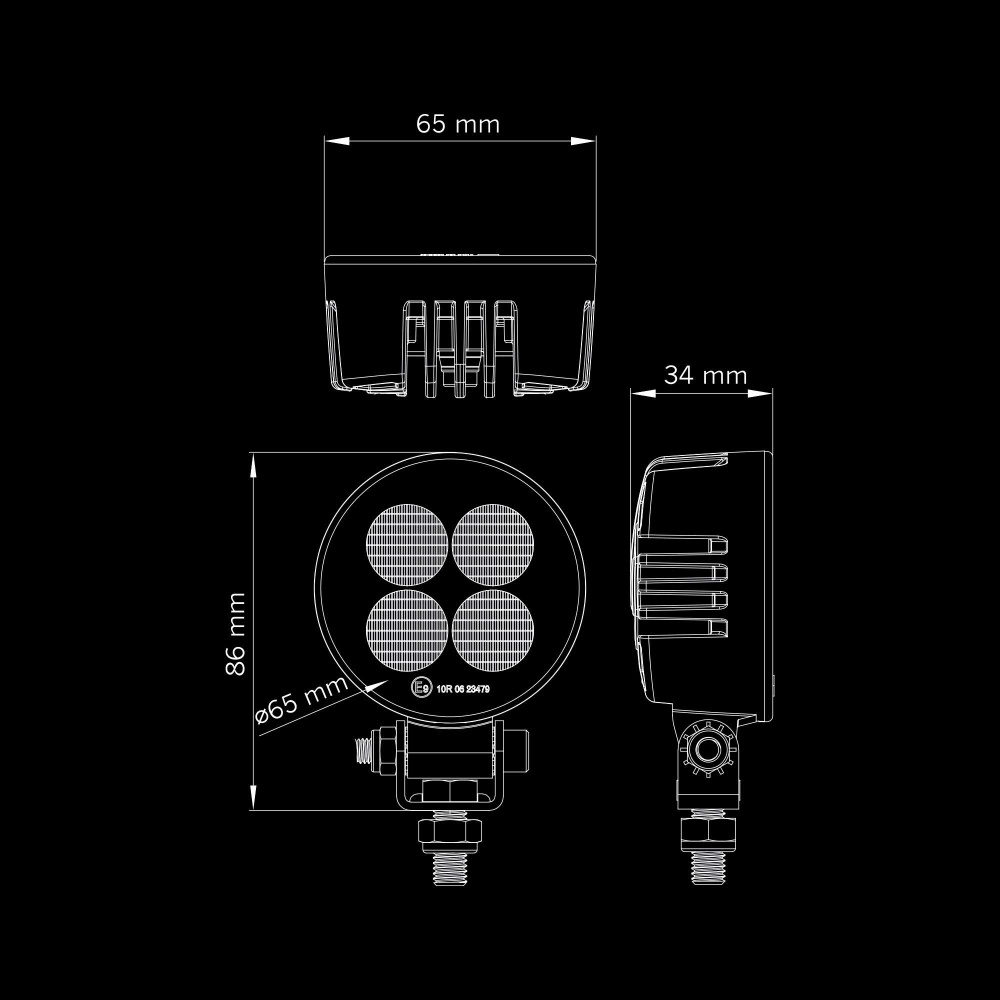 Strands Unity Arbetsljus Rund 11W