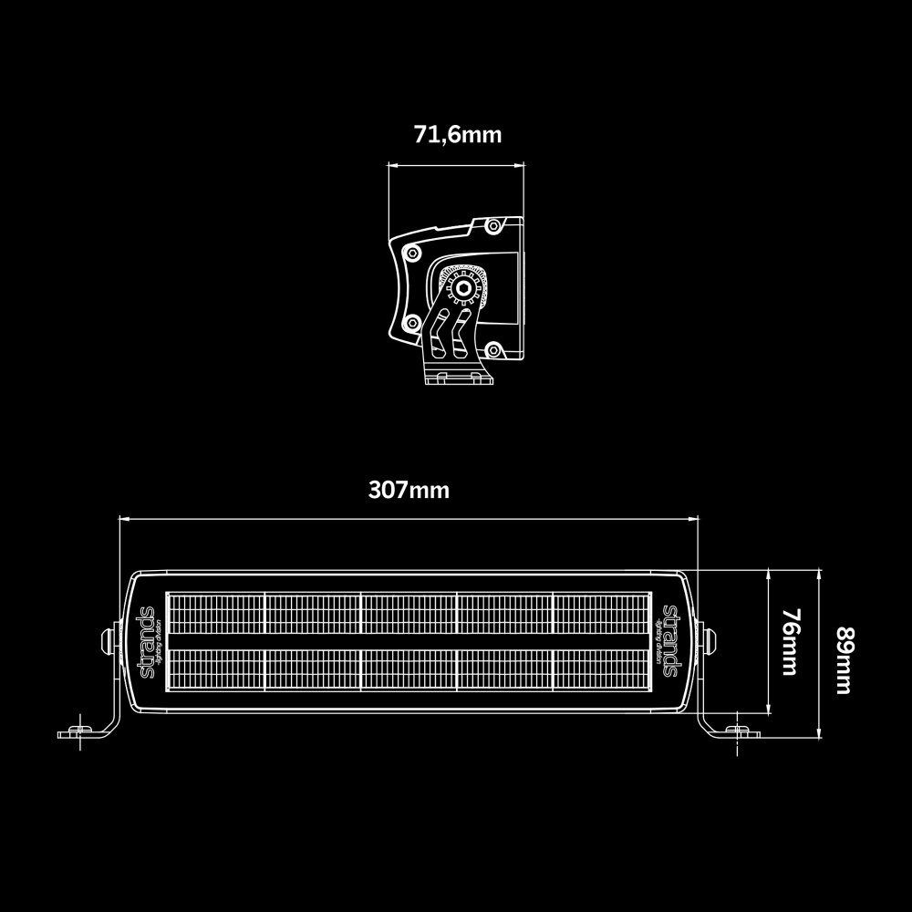 Strands Siberia XP Red Tiger Arbetsljus Ramp 12