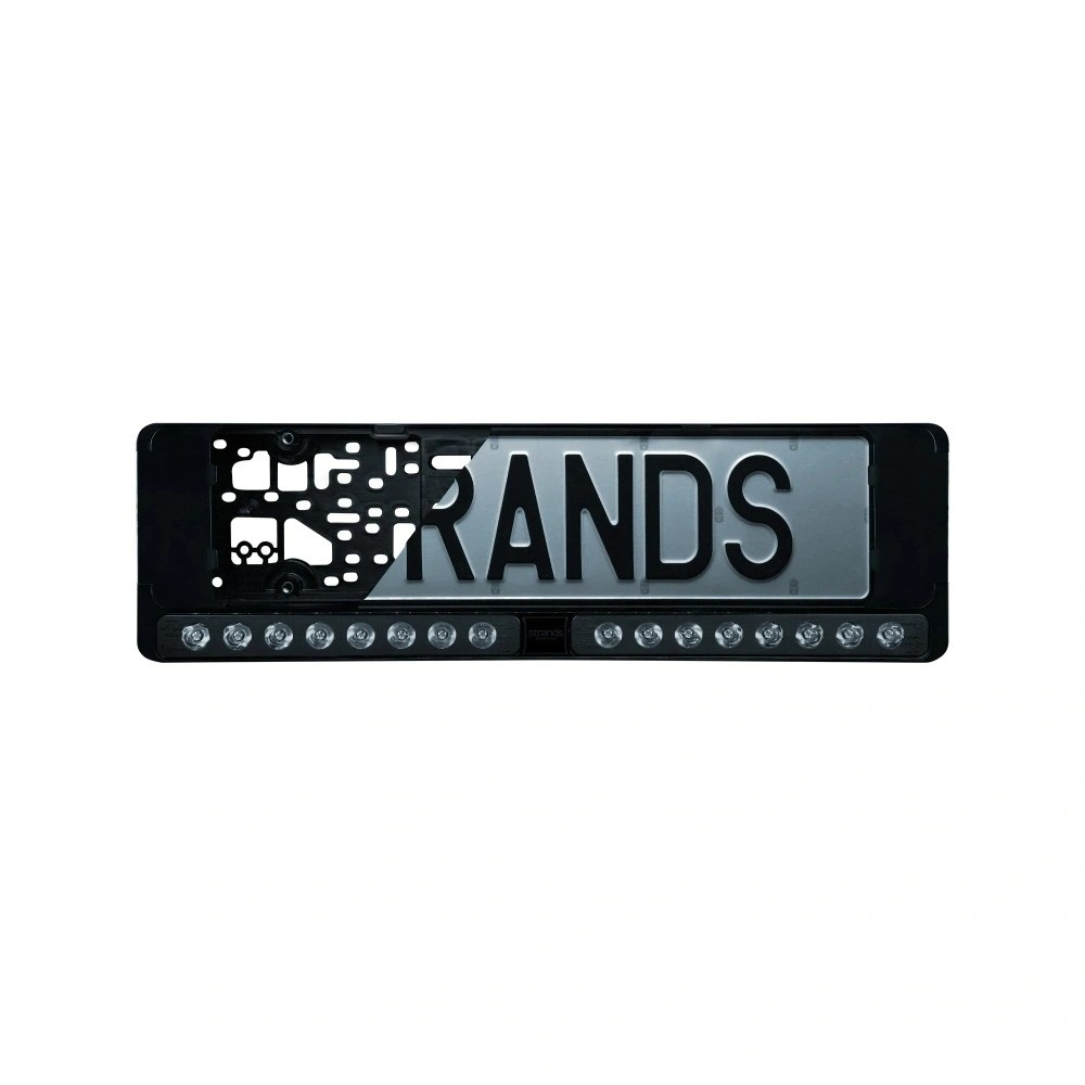 Strands Nuuk E-Line Duo DK/FI/AT, LED bar med nummerskyltshållare, svart