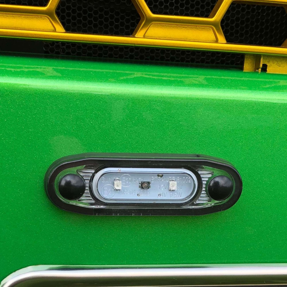 Strands Pos.Ljus Sld Vit LED, Vitt Glas.,79X26Mm 5M Kabel