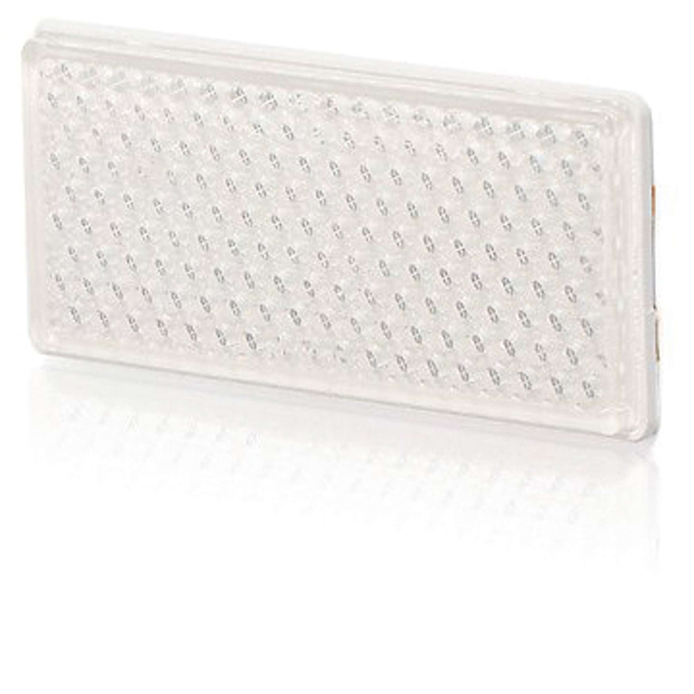 Strands Reflex Vit 105X51Mm Självhäft.,Med Dubbelhäftande Tejp