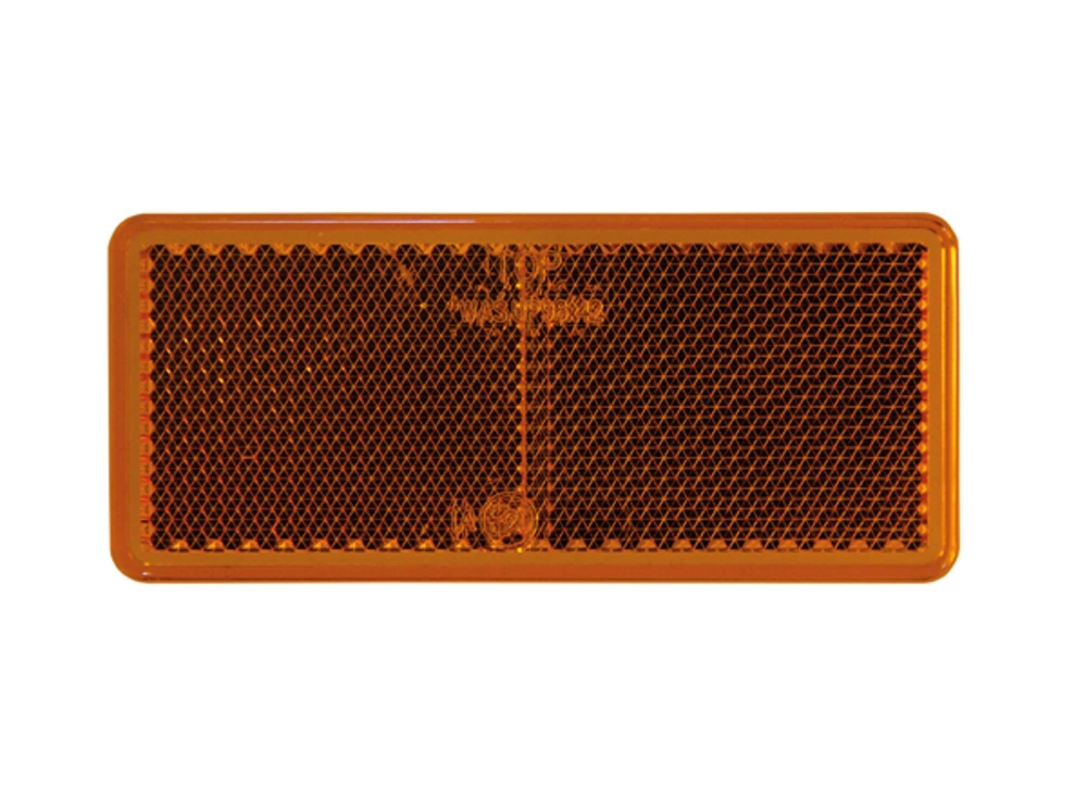 Strands Reflex Orange Rektang. 96X42Mm 4-Pack,Med Tejp. E-Märkt.