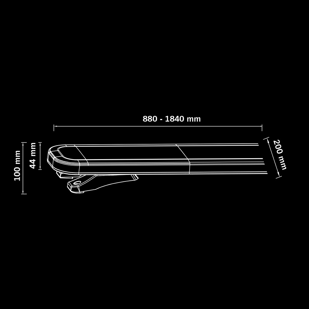 Strands Big Energy XL Varningljusramp 900Mm