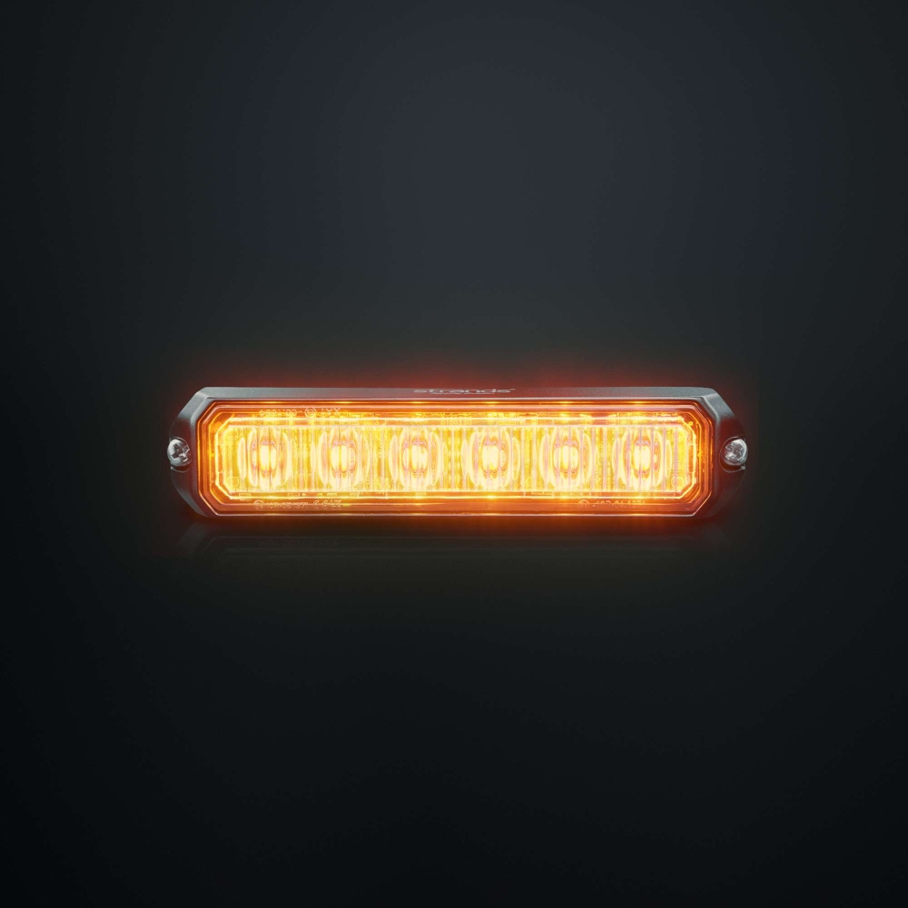 Strands Riktat Blixtljus Orange 6 LED