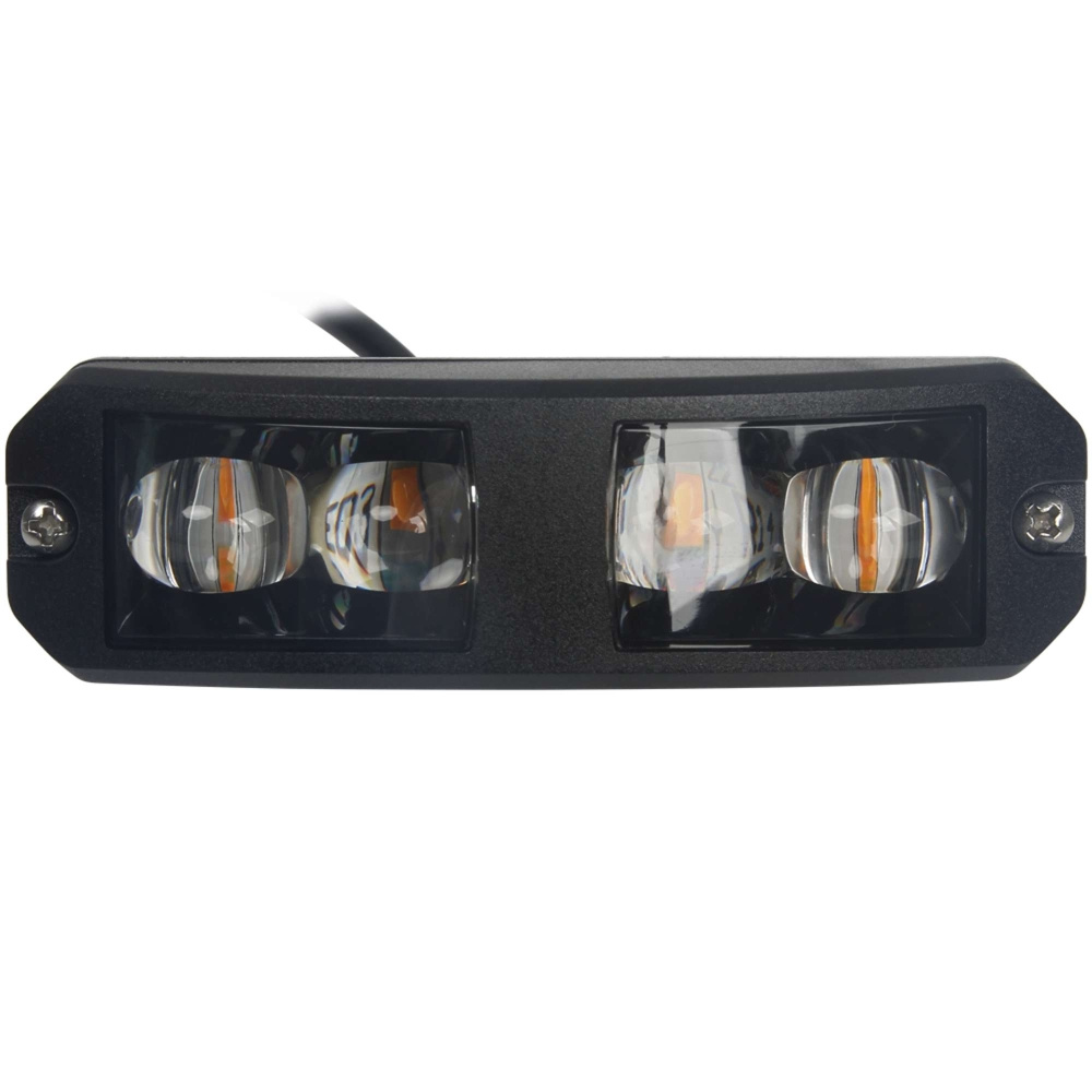 Strands Curved Riktat Blixtljus Orange LED