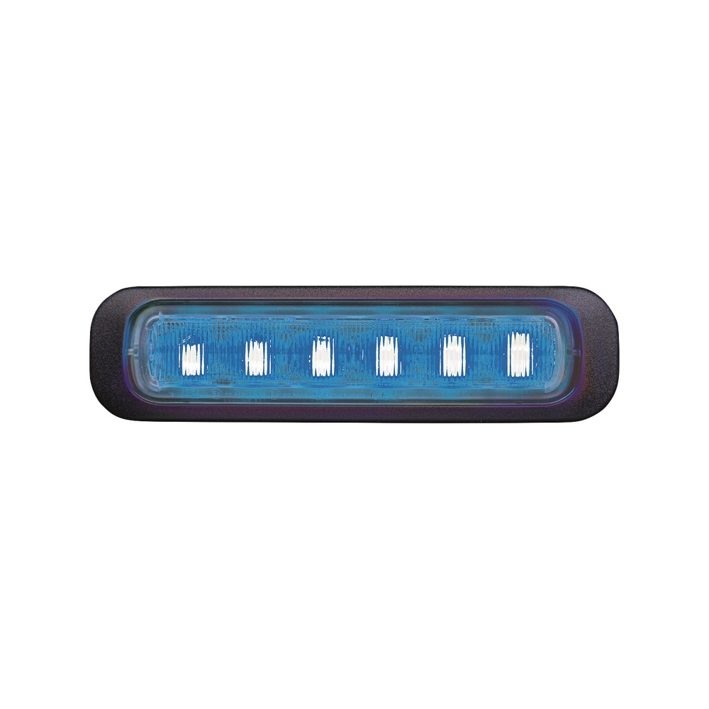 Strands Dark Knight Riktat Blixtljus Blue 6 LED