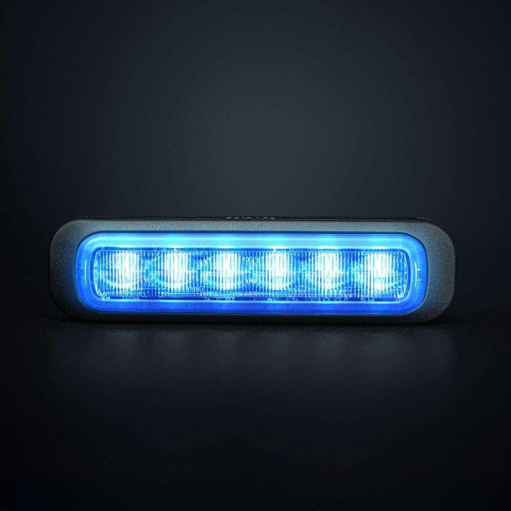 Strands Dark Knight Riktat Blixtljus Blue 6 LED
