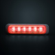 Strands Dark Knight Riktat Blixtljus Red 6 LED Strands Dark Knight Riktat Blixtljus Red 6 LED