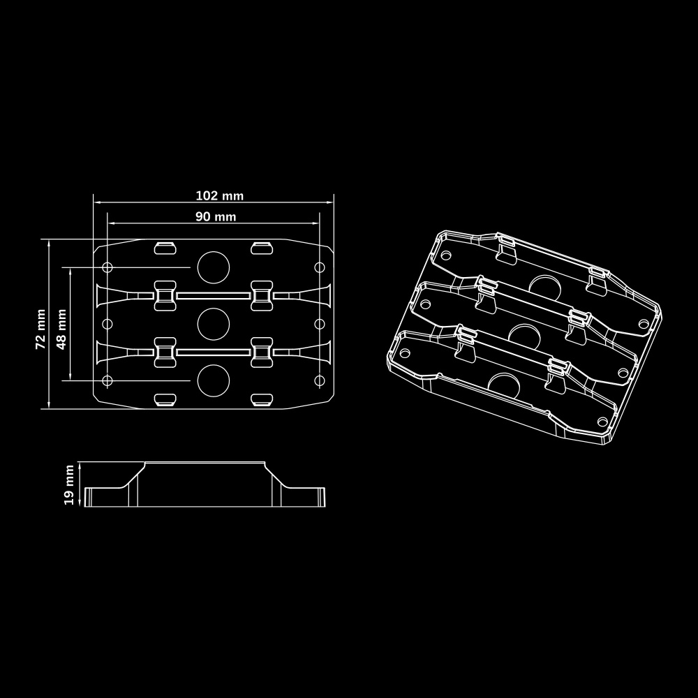 Strands Trippelfäste För Firefly See ME
