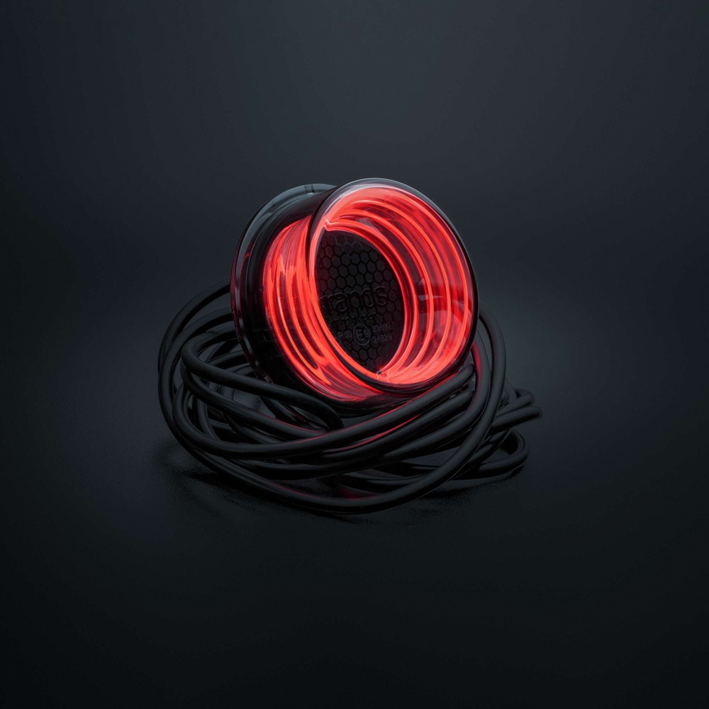 Strands FOR9T Geo positionsljus, röd, 2,5 m kabel