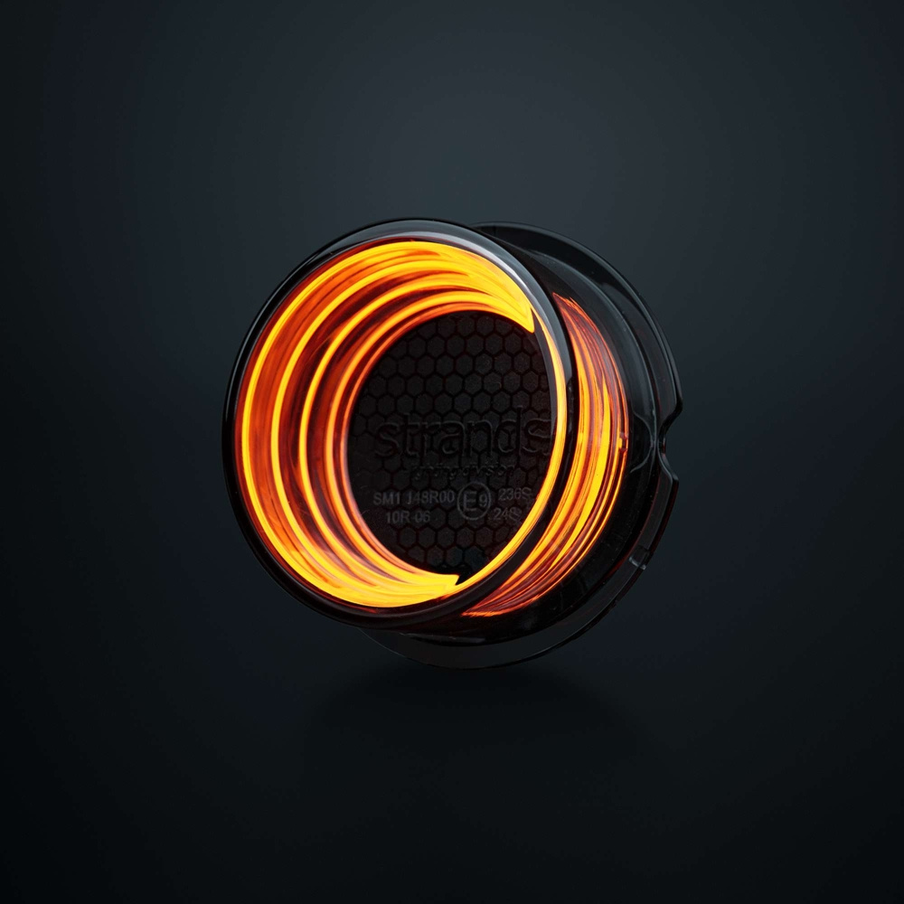 Strands FOR9T Geo sidomarkeringsljus, amber, 2,5 m kabel