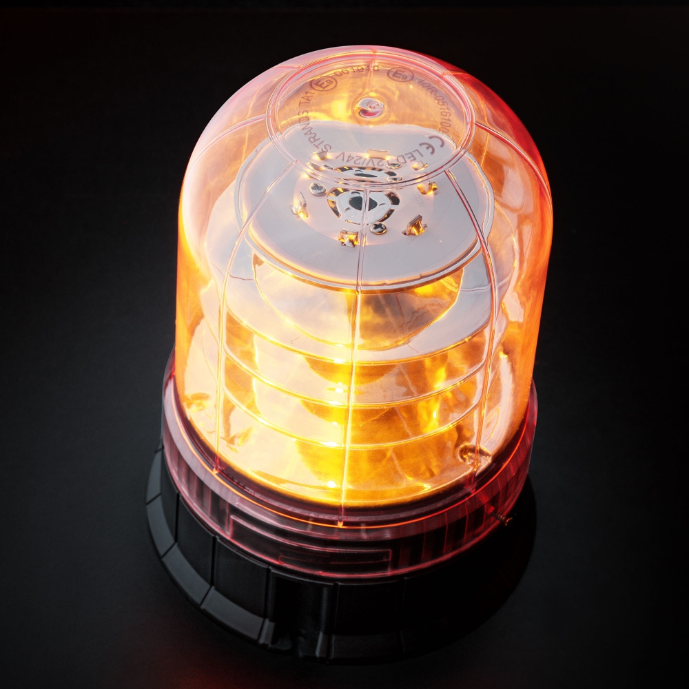 Strands Big Energy XL Roterande Varningsljus Klar Lins