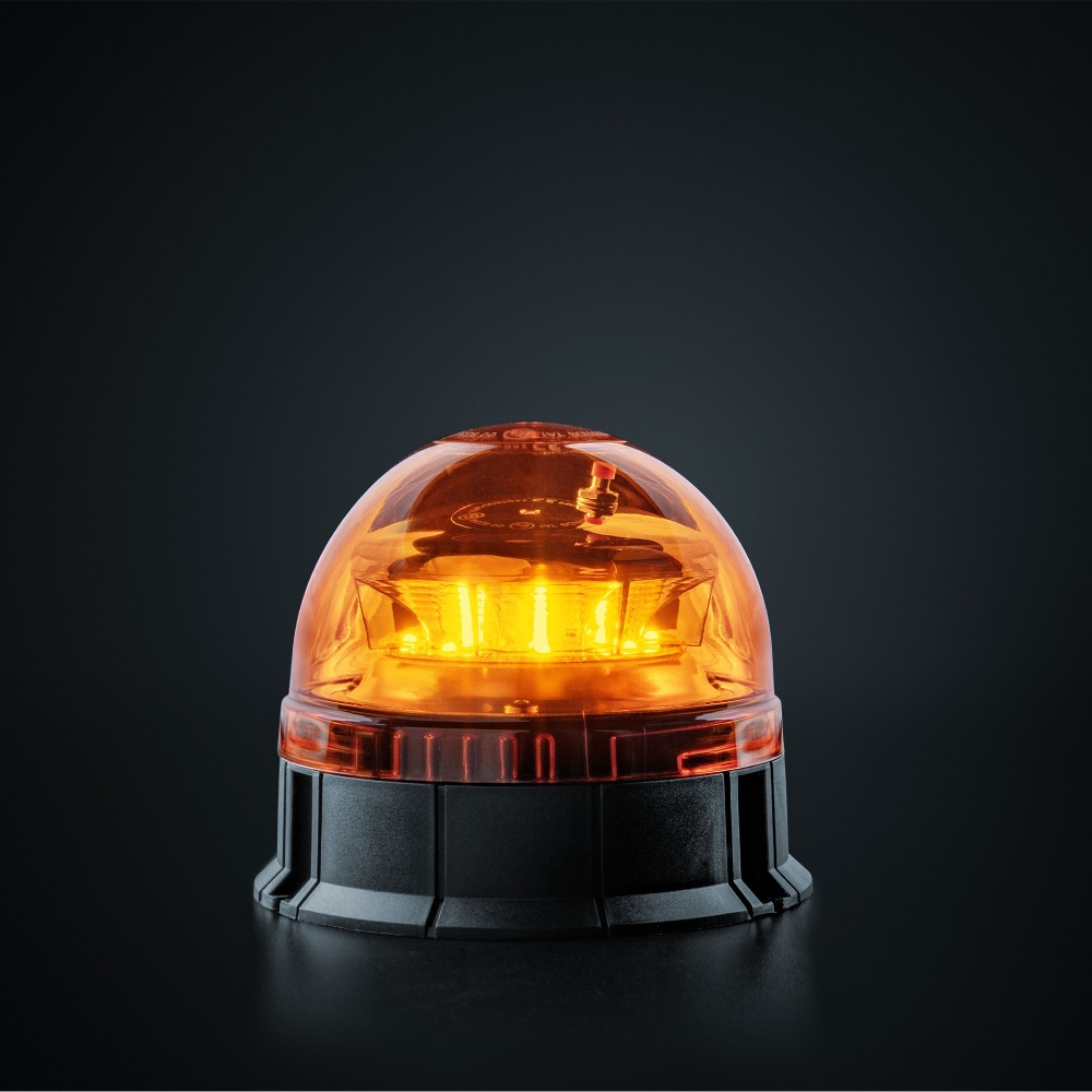 Strands Big Energy Roterande Varningsljus Orange Lins Planmontage