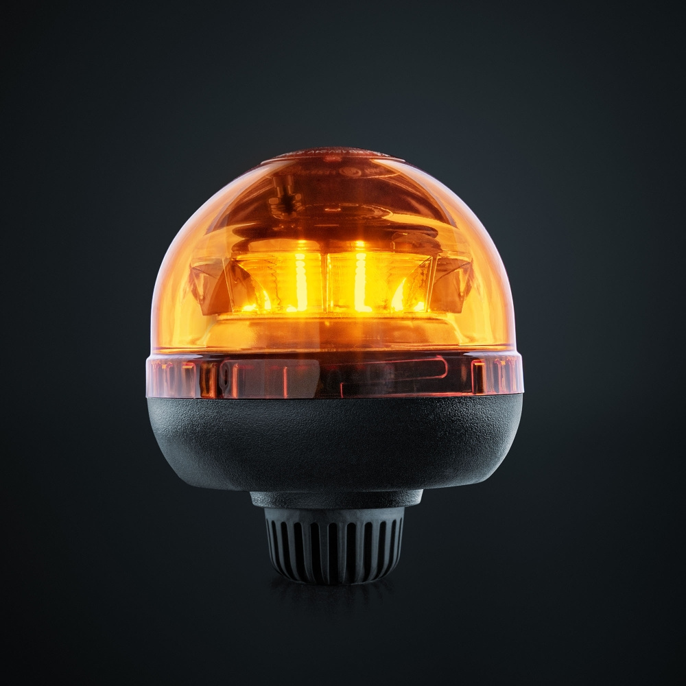 Strands Big Energy Roterande Varningsljus Orange Lins Stångmontage