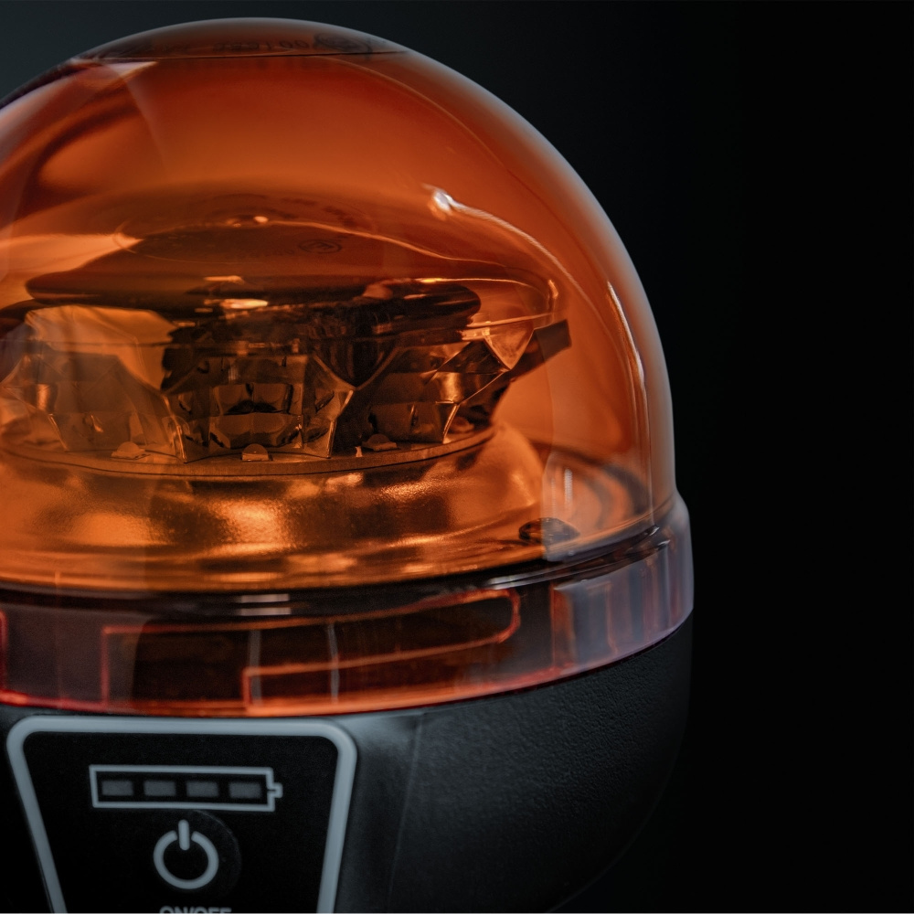 Strands Big Energy Portabel Roterande Varningsljus Orange Lins