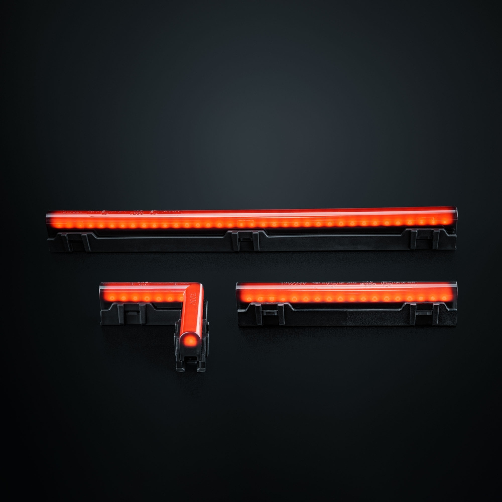 Strands Freedom Dark Line Rött Hörnpositionsljus