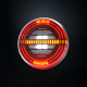 Strands Freedom ADR bakljus, 5 funktioner, 142 mm Strands Freedom ADR bakljus, 5 funktioner, 142 mm