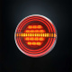 Strands Freedom ADR 3-funktion baklampa, 142 mm, universal Strands Freedom ADR 3-funktion baklampa, 142 mm, universal