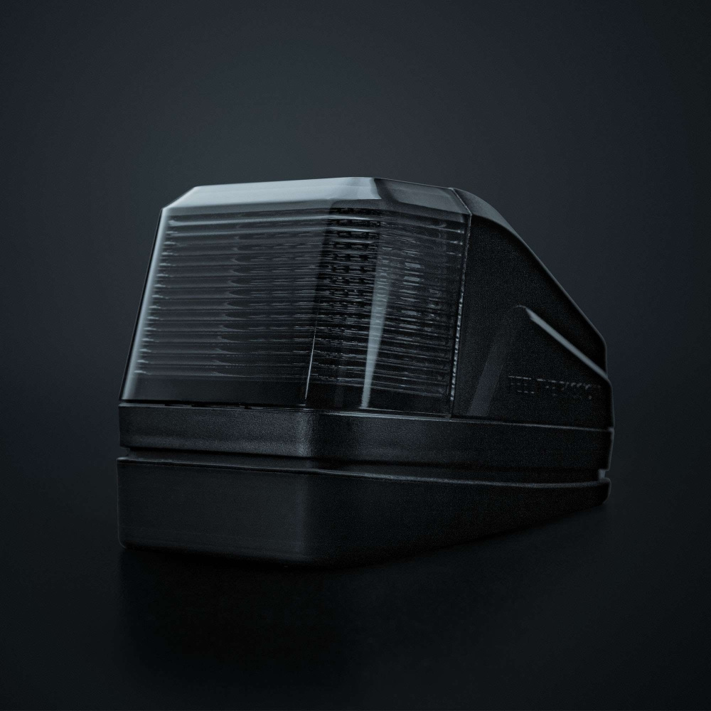 Strands IZE LED taklampa, vitt/amber, varningsljus, mörk lins