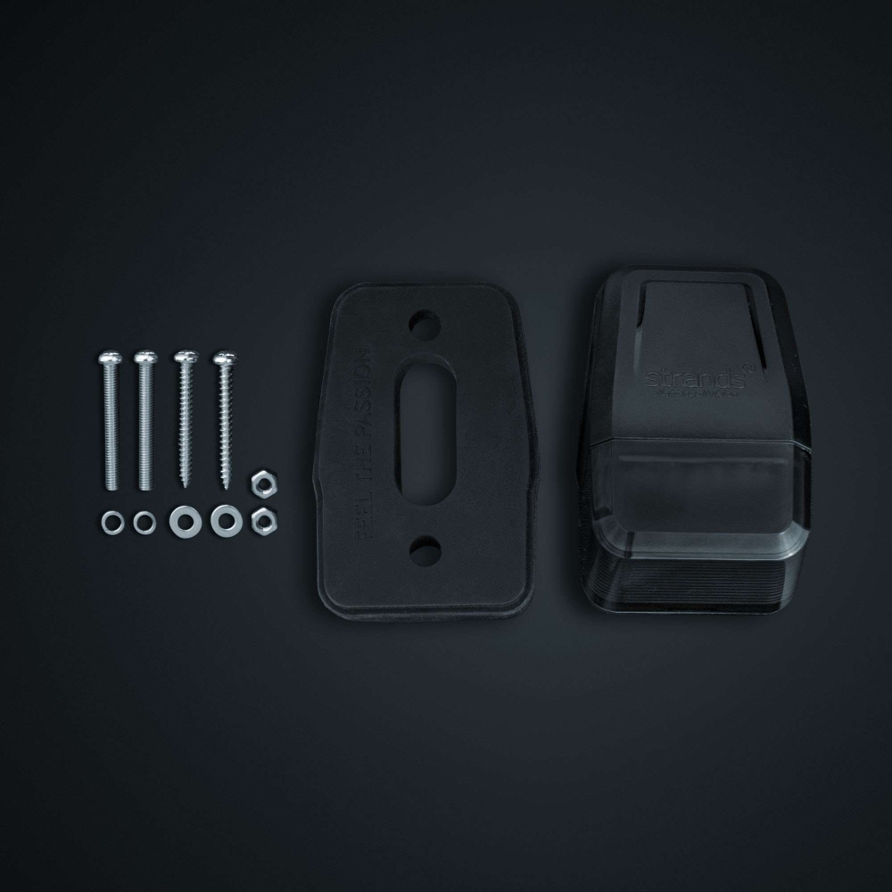 Strands IZE LED taklampa, vitt/amber, varningsljus, mörk lins