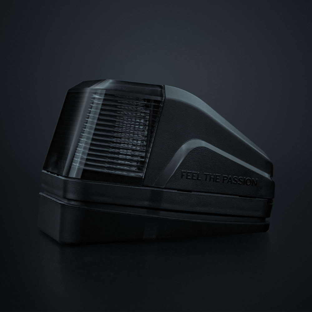 Strands IZE LED taklampa, vitt/amber, varningsljus, mörk lins