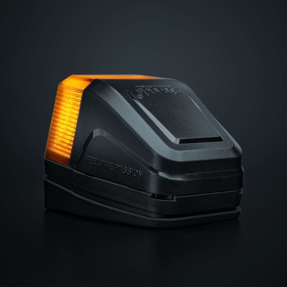 Strands IZE LED taklampa, vitt/amber, varningsljus, mörk lins