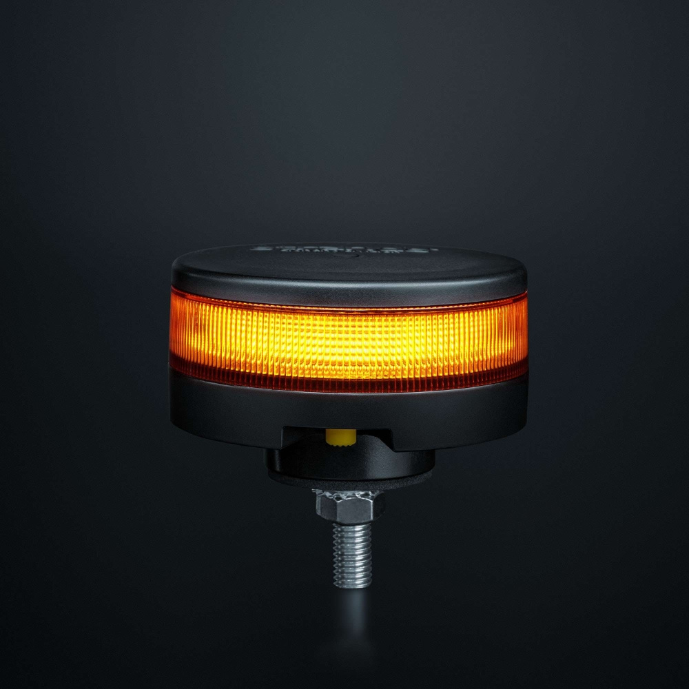 Strands Unity varningsljus, 107 mm, single bolt, amber