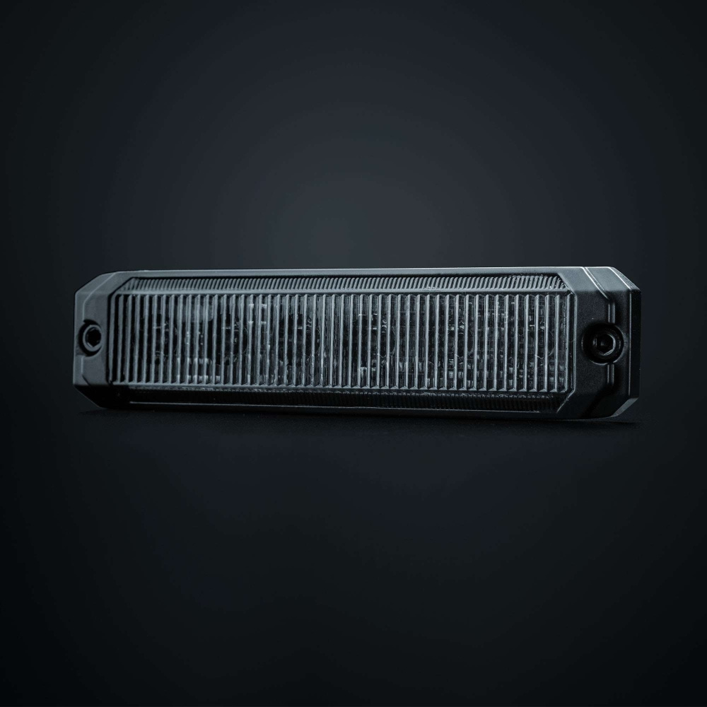 Strands Dark Knight SM6 varningsljus, 6 LED, riktat, mörk lins