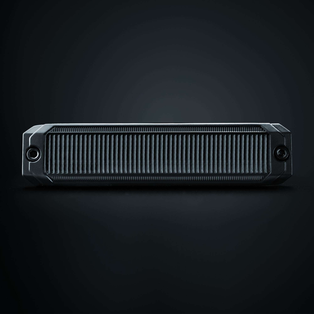 Strands Dark Knight SM6 varningsljus, 6 LED, riktat, mörk lins