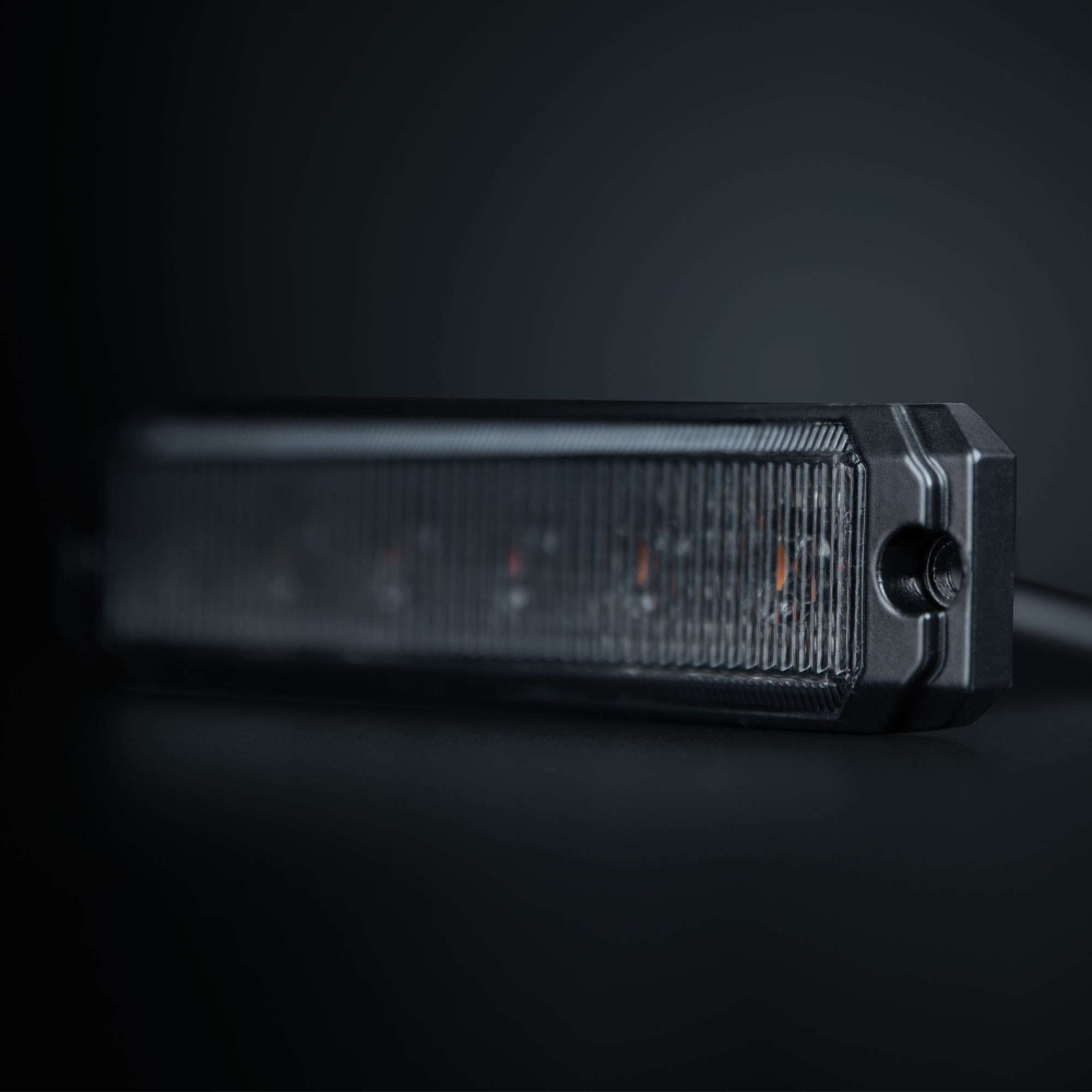 Strands Dark Knight SM6 varningsljus, 6 LED, riktat, mörk lins