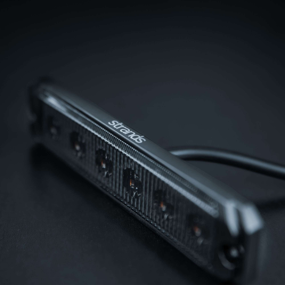 Strands Dark Knight SM6 varningsljus, 6 LED, riktat, mörk lins