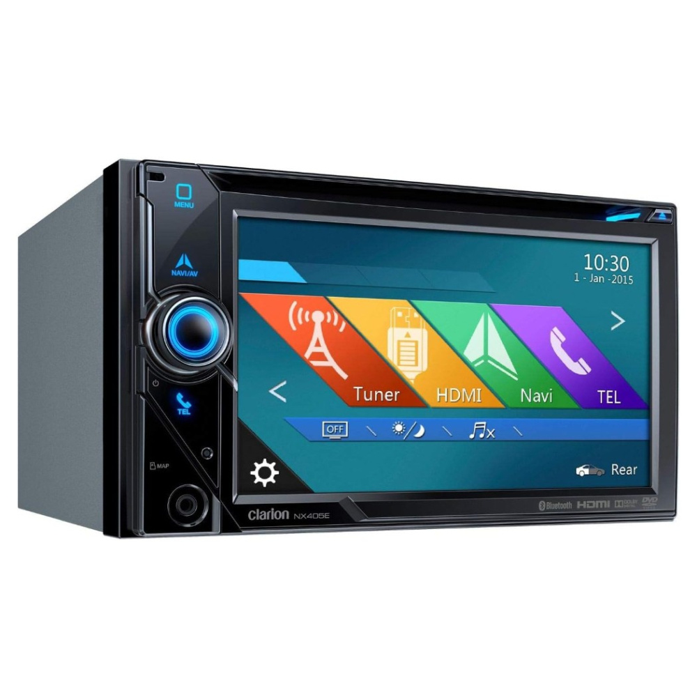 Clarion NX405E, 2-DIN bilstereo med GPS-navigation och 6