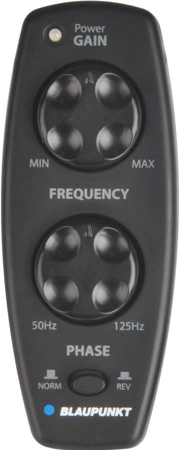 Fjärrkontroll med reglage för gain, frekvens och fas.