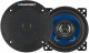 Blaupunkt ICx 402, 4 tums koaxialhögtalare En rund koaxialhögtalare med svart och blå design.