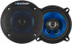 Blaupunkt ICx 542, 5.25 tums koaxialhögtalare En koaxialhögtalare med svart galler och blå accent.