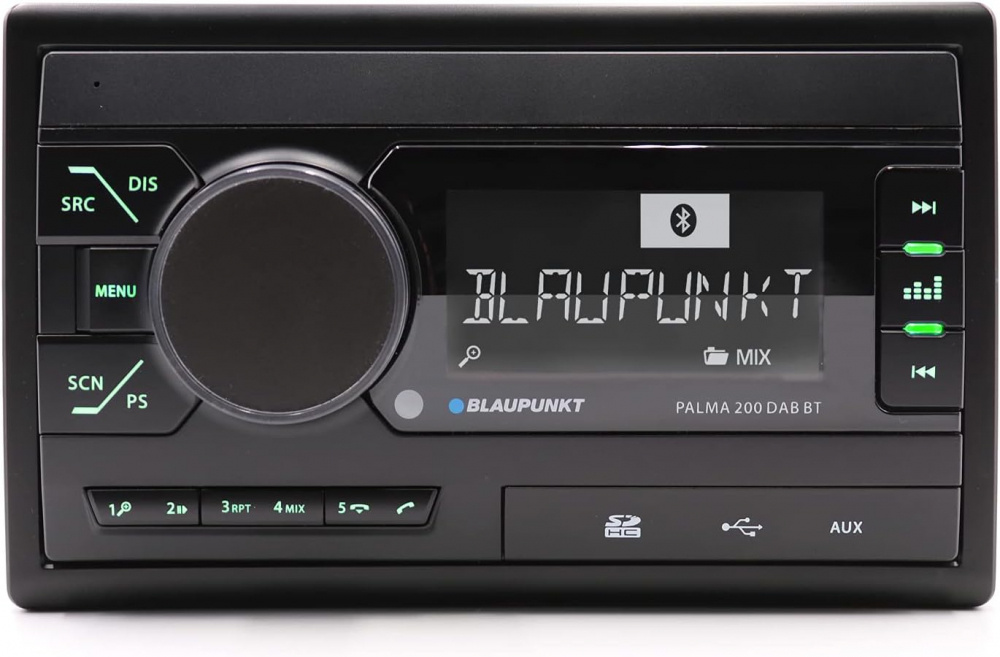 Blaupunkt Palma 200 DAB BT, dubbel-DIN med Bluetooth, returexemplar