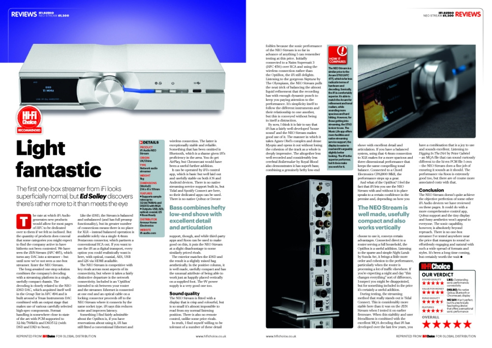 Nätverksspelare med enkel design, tydlig volymkontroll och flera streamingalternativ.