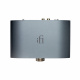 iFi Audio Zen DAC 3, USB-DAC med USB-C & hörlursuttag En grå USB-DAC med hörlursuttag och knappar på toppen.